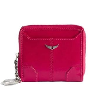 Zadig & Voltaire Sunny Mini Vintage Patent Wallet - Red