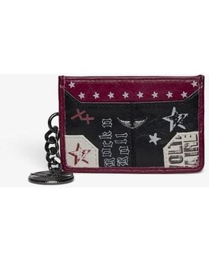 Zadig & Voltaire Sunny Pass Punk Card Holder - White