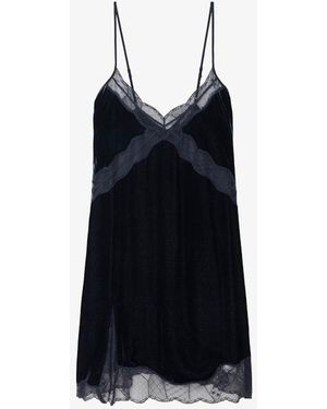 Zadig & Voltaire Rishi Velvet Dress - Black