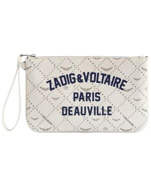Zadig & Voltaire Z Pouch Resort Deauville Clutch - White