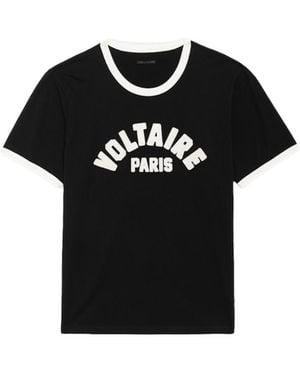 Zadig & Voltaire T-shirt woody - Noir