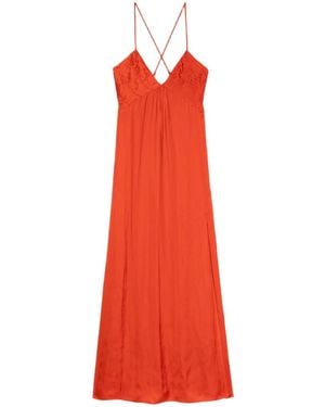 Zadig & Voltaire Rayonne Satin Dress - Red