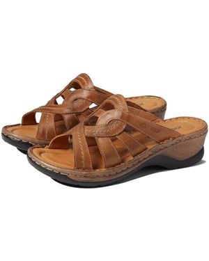 Josef Seibel Catalonia 01 Slide Shoes, Leather - Brown