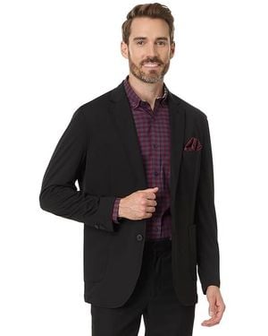 Johnston & Murphy Xc Flex Knit Blazer Clothing, Polyester/Rayon/Spandex - Black