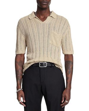 (取寄) ジョン バルベイトス メンズ オーディン リネン セーター ポロ John Varvatos men Odin Linen Sweater Polo Y2317S25 Linen Men's John Varvatos Odin Linen Sweater Polo Y2317S25