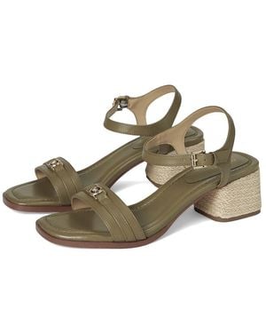 Michael Kors Mandy Mid Sandal Sandals, Leather - Metallic