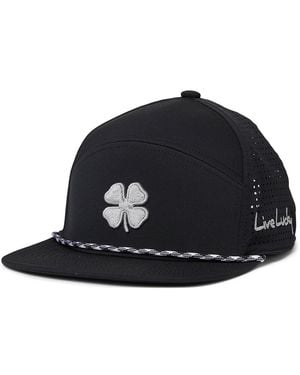 Black Clover Redman 2 Adjustable Hat Baseball Caps Hat/3D Clover, Polyester/Spandex - Black