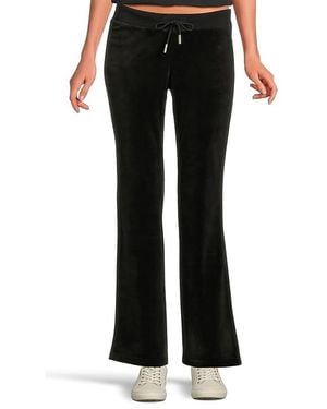 Juicy Couture Ombre Hotfix Classic Velour Pants Casual Pants, Polyester/Spandex - Black