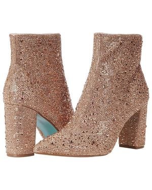 Betsey Johnson Cady Dress Bootie Boots, Textile - Pink