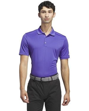 adidas Originals Adi Performance Short Sleeve Golf Polo Shirt Clothing, Polyester - Purple