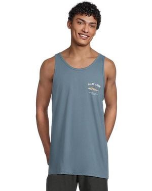 Salty Crew Bruce Tank Top Clothing, Cotton - Blue