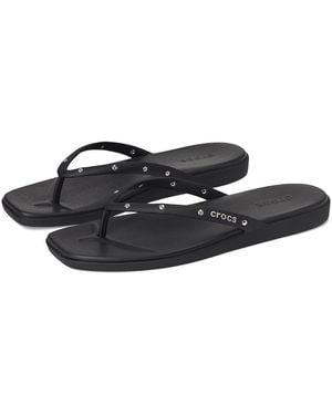 Crocs™ Miami Flip Flops Sandals, Synthetic - Black