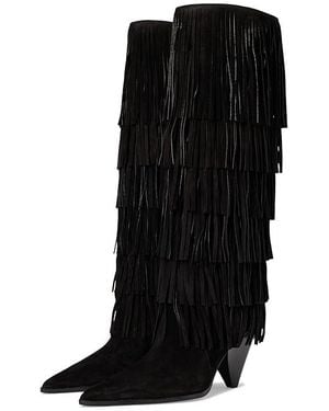 MICHAEL Michael Kors Jayla Heeled Boots Boots, Suede - Black