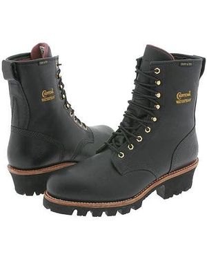 Chippewa 8 Logger W/P Insulated Steel Toe ( Oiled) Work Lace-Up Boots - Black