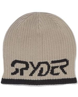 Spyder Logo Hat (Desert Taupe) Caps - Gray