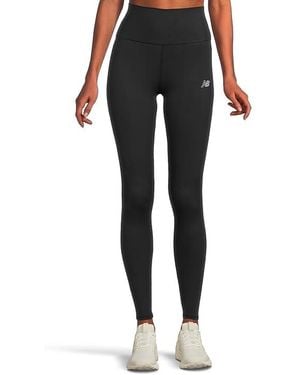 New Balance Harmony High-Rise Legging 27 Clothing Lg, Lycra/Polyester - Black