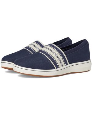 Clarks Breeze Sky Mist Flat Shoes 6 B - Blue