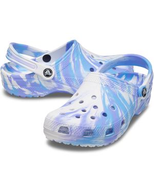 Crocs™ Classic Marbled Tie-dye Clog - White