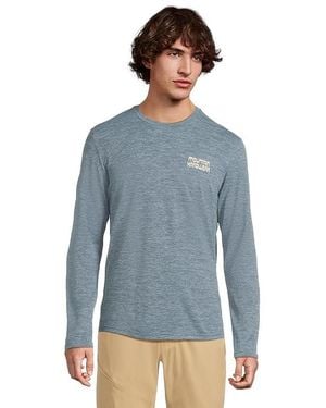 Mountain Hardwear Sunblockertm Long Sleeve Clothing, Polyester - Blue