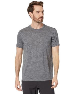 Icebreaker 150 Tech Lite Iii Short Sleeve Tee (Gritstone Hthr) Clothing - Black