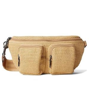 Think Royln Double Down Cross Body Handbags, Down/Polyester/Raffia - Black