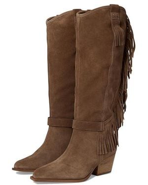 Free People Faith Fringe Western Boots Boots - Black