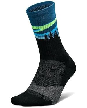 Feetures Trail Max Cushion Mini Crew Crew Cut Socks Shoes Xl (Us Shoe 12.5-15.5) Nylon/Polyester/Spandex - Black