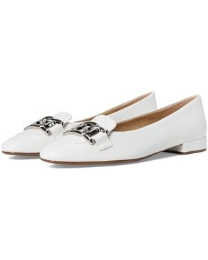 Vaneli Tansy Flat Shoes 9 N (Aa) Leather - White