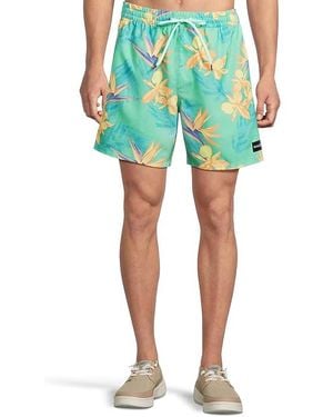 Hurley Cannonball Volley 17" Swimwear 2 Md (32-33" Waist) Mesh/Polyester/Spandex - Blue