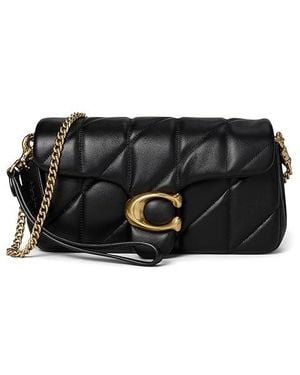 COACH Tabby Chain Crossbody Bag 19 With Quilting Cross Body Handbags, Leather/Nappa - Black