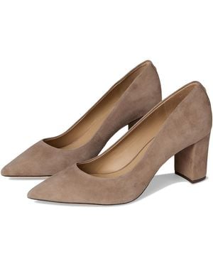 Ralph Lauren Lanette Suede Block-Heel Pumps High Heels 6 B - Brown
