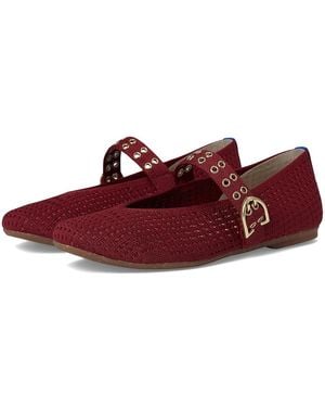 Rothy's The Max Buckle Mary Jane Dress Flat Shoes - Red