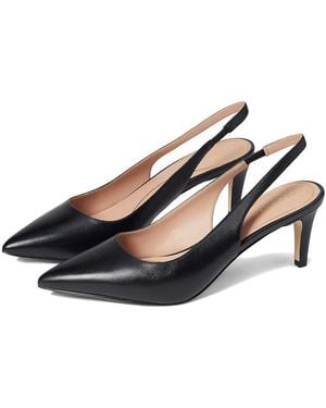 Cole Haan Vandam Sling Back Pump 65 Mm ( Leather) Shoes - Black