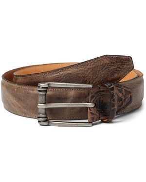 Martin Dingman Franklin Belts, Leather - Brown