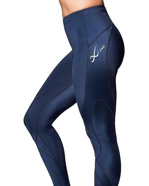 CW-X Stabilyx Joint Support Compression Tights (True) Workout - Blue