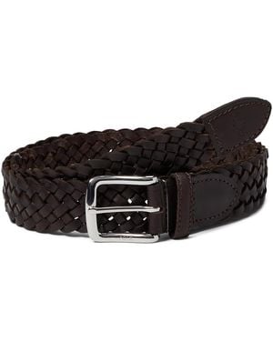 Polo Ralph Lauren 30Mm Westend Braid Belt Belts, Leather - Black