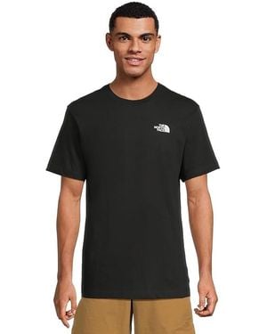 The North Face Evolution Box Toss Fill Short Sleeve T-Shirts Graphic T Shirt, Cotton - Black