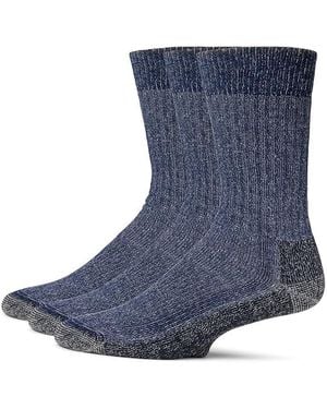 Smartwool Hike Classic Edition Full Cushion 2Nd Cut Crew Socks Multipack Crew Cut Socks Shoes Lg Shoe 9-11.5) - Blue