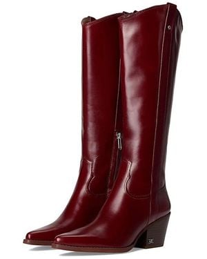 Sam Edelman Wyatt Boots, Leather - Red