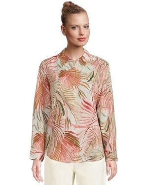 Tommy Bahama Palm Canyon Long Sleeve Relaxed Shirt Clothing Sm (Us 4-6) Linen - Black