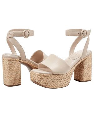 Marc Fisher Palyca (Light Natural Leather) Sandals - White