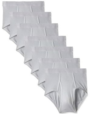 Hanes Ultimate Tagless Briefs With Comfortflex Waistband-Multiple Packs And Colors Underwear 7-Pack - White