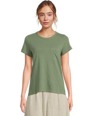 Toad&Co Primo Short Sleeve Crew Clothing, Cotton - Green