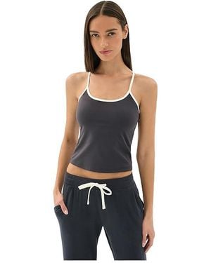 Splits59 Airweight Tank Top Clothing Graphite/ Nylon/Spandex - Black