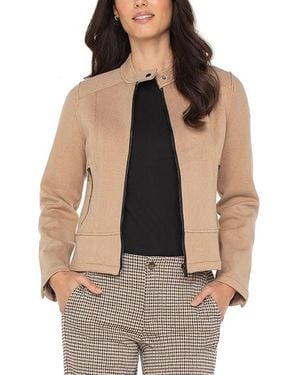 Liverpool Los Angeles Biker Jacket Jacket, Polyester/Spandex - Black