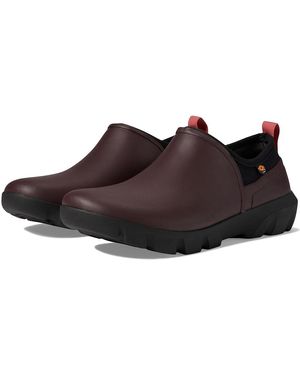 Bogs Sauvie Ii Slip-On (Wine 1) Boots - Black