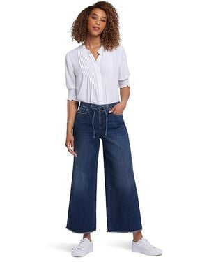 NYDJ Cindi Relaxed Wide Leg Ankle Jeans Jeans, Cotton/Denim/Elastane - Black