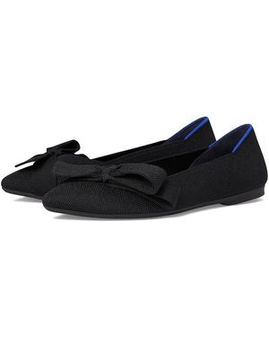 Rothy's The Bow Point Ii Slip-On Dress Shoes - Black