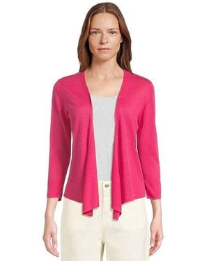 Tommy Bahama Addison Linen Rayon Cardigan Clothing Xl (Us 16) Linen/Viscose - Pink