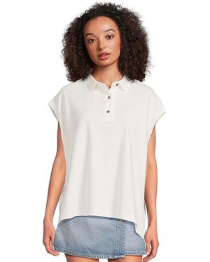 Free People Keep On Polo Clothing Xl 14) Cotton - Black